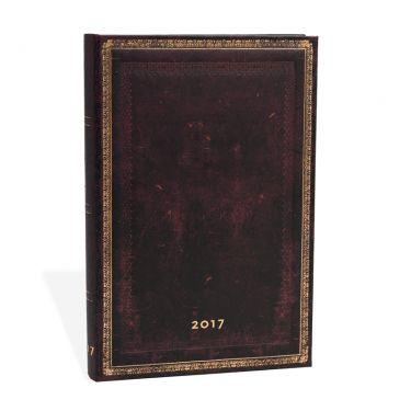 2017 Paperblanks Day-at-a-Time Midi Black Moroccan