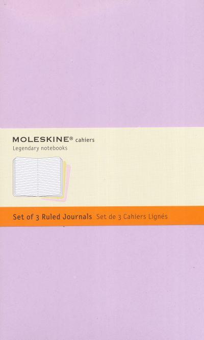 Moleskine Large Ruled Cahier Journals Trio Pastel