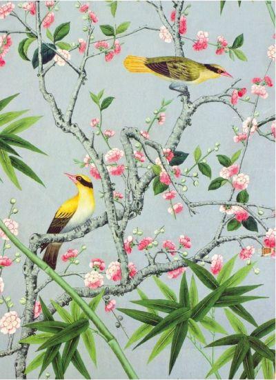 Õnnitluskaart Birds in Flowering Trees