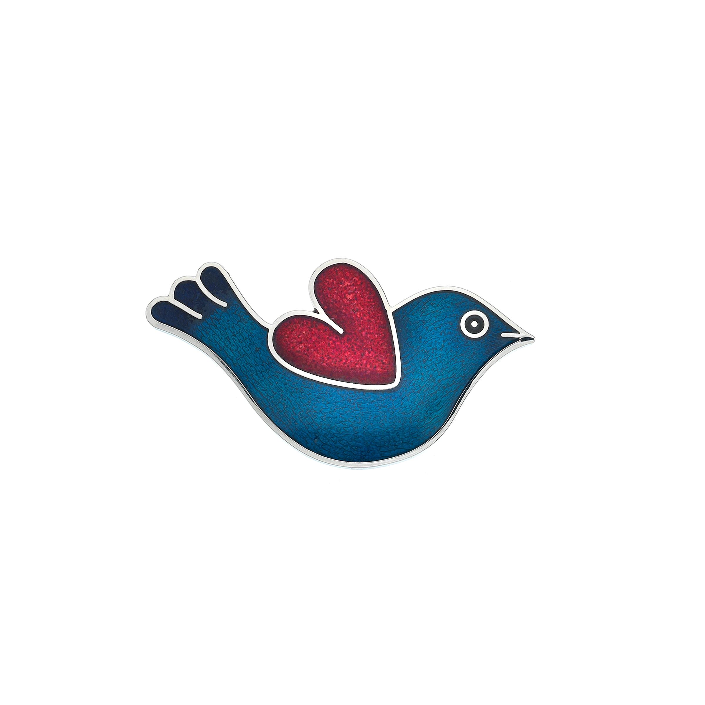 PROSS LOVE BIRD HEART, BLUE/RED