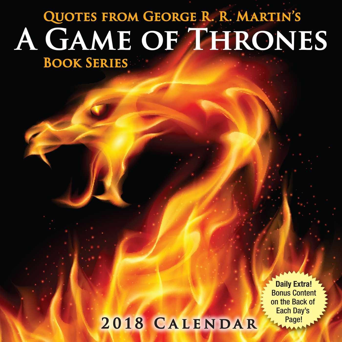 2018 Day-To-Day Calendar: Game of Thrones