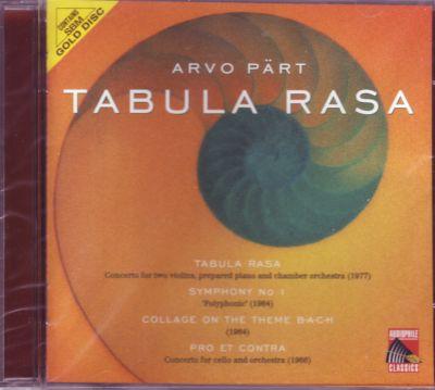 ARVO PÄRT - TABULA RASA (1999) CD