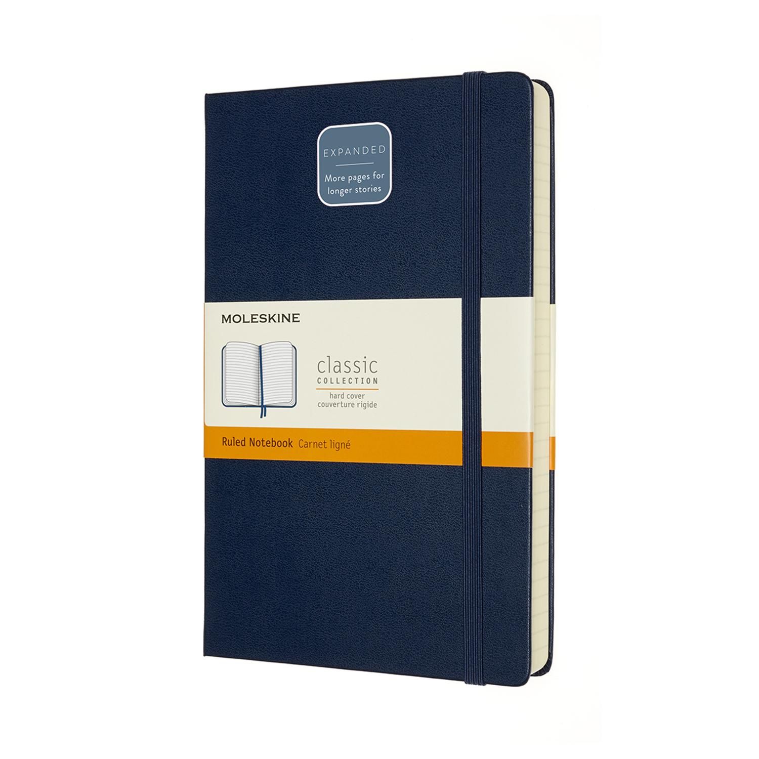 Moleskine Notebook Expanded Large Ruled, SapphirebBLUE
