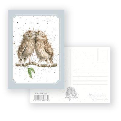 Wrendale postkaart Anniversary Owls