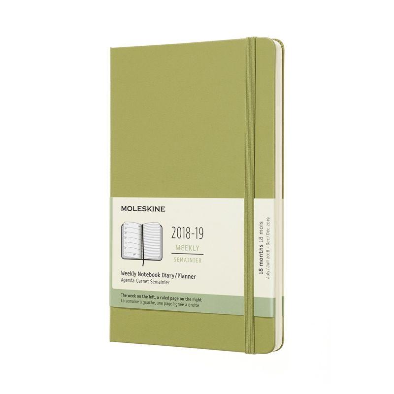 Moleskine 2018-19 18M Weekly Notebook Large Lichengreen Hard Cover