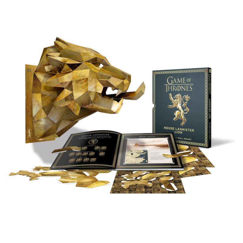 Game of Thrones: House Lannister Lion. 3D Mask Andwall Mount