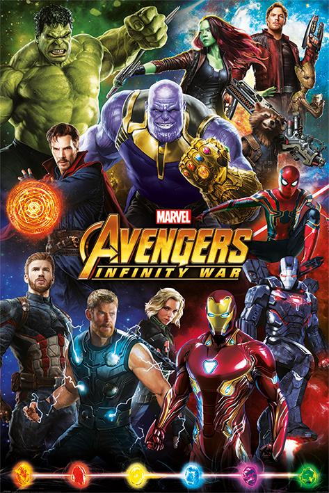 POSTER AVENGERS INFINITY WAR (CHARACTERS), MAXI