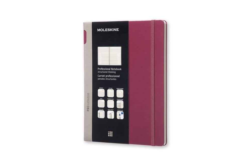 Moleskine Professional Notebook Xlarge Plum Purple HARD COVER