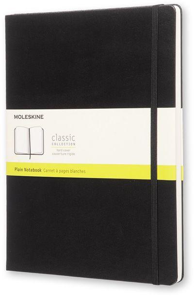Moleskine Notebook Xlarge Plain Black Hard Cover