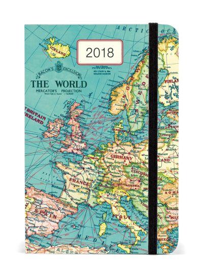 2018 Kalendermärkmik Vintage Map