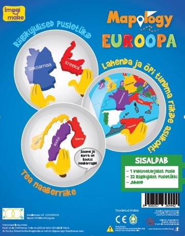 MAPOLOGY EUROOPA RIIGIKUJULISED PUSLETÜKID