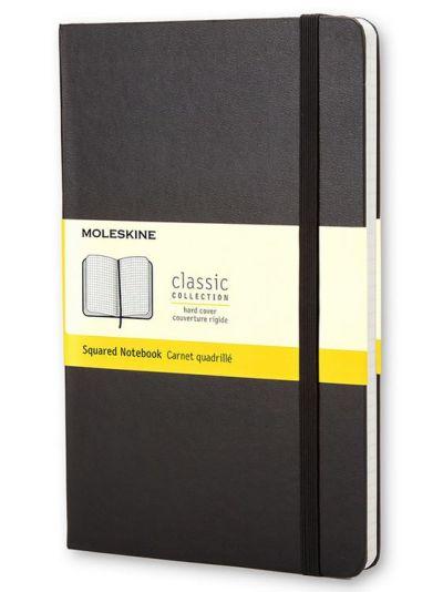 Moleskine Notebook Pocket Squared Black Hard Cover