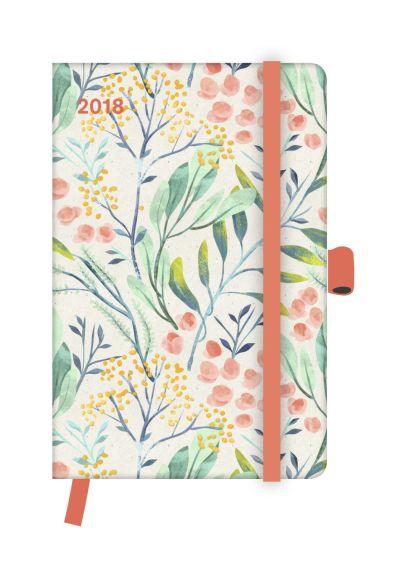 GREENLINE DIARY SMALL 2018: FLORAL
