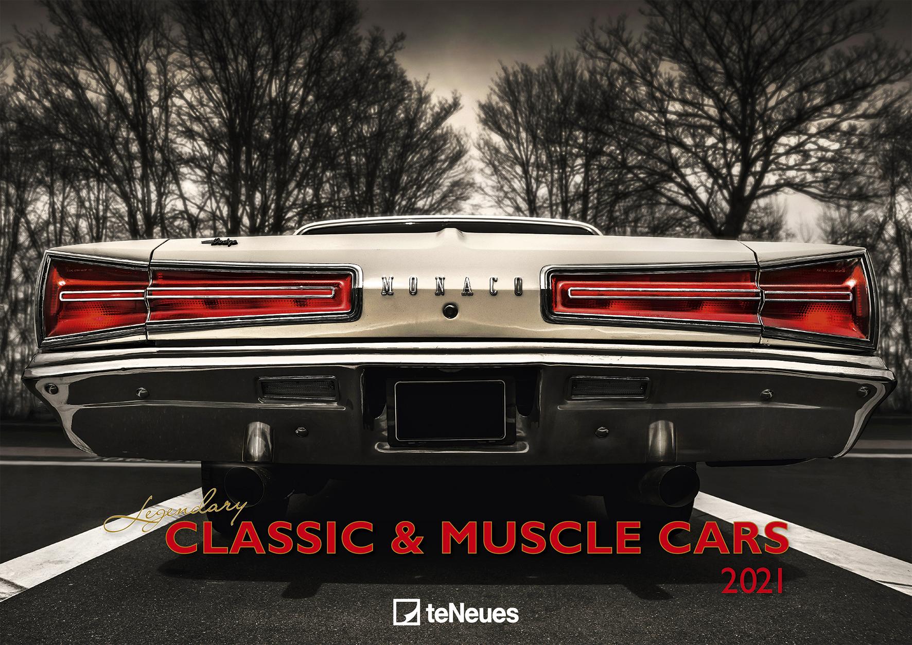 2021 Seinakalender Classic and Muscle Cars, 42X30cM