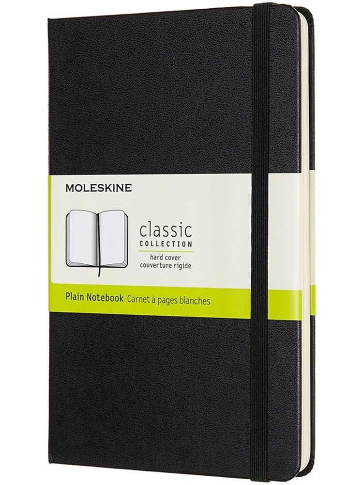 Moleskine Notebook Medium Plain Black Hard Cover