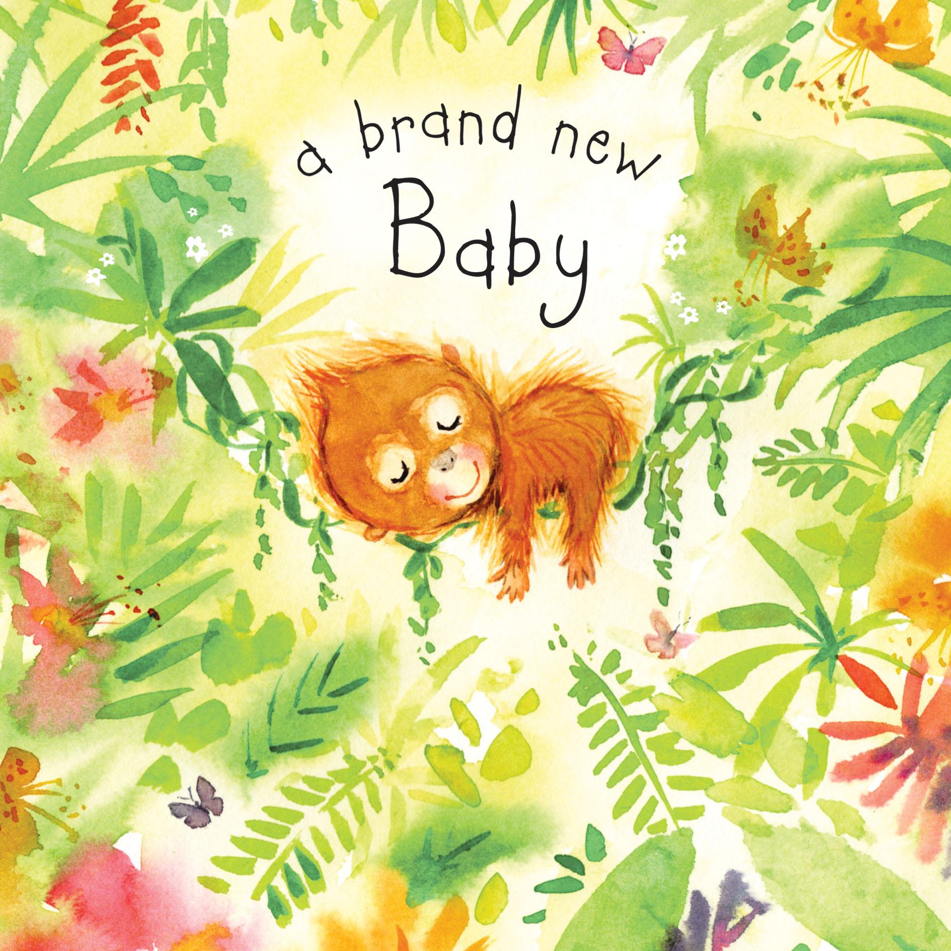 Õnnitluskaart New Baby Orangutan