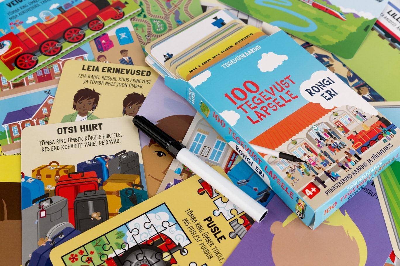 TEGEVUSKAARDID 100 TEGEVUST LAPSELE. RONGI ERI