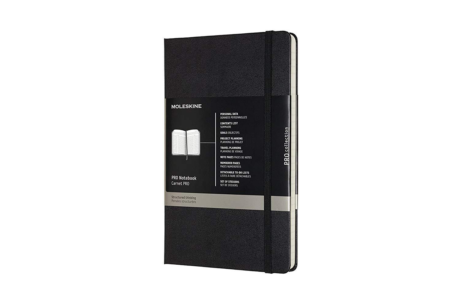 Moleskine Pro Notebook Large Black Hard Cover
