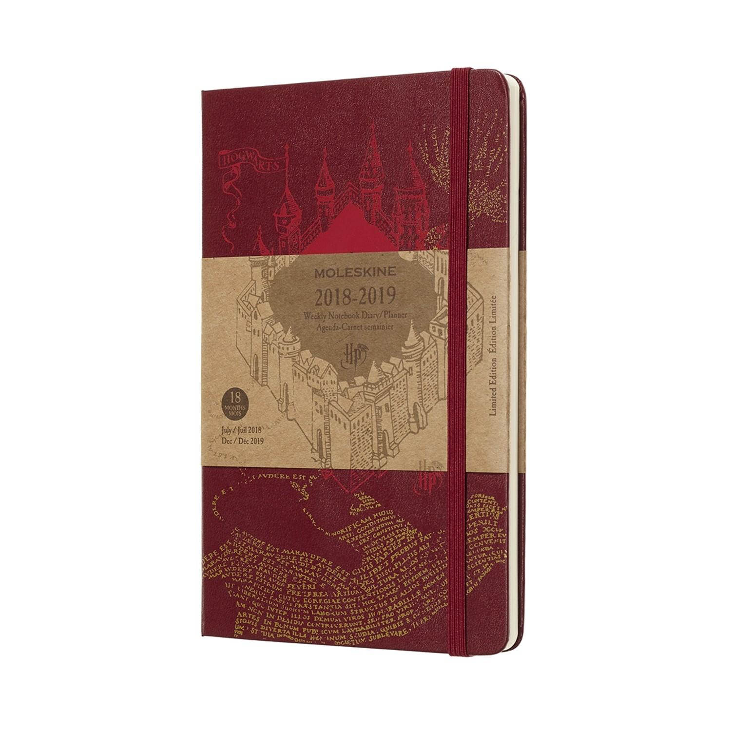 Moleskine 2018-19 18M Limited Edition Harry Potter WEEKLY NOTEBOOK LARGE RED