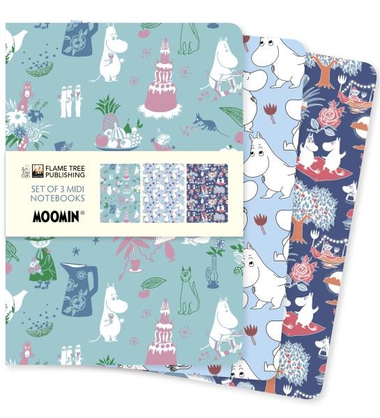 Märkmikute komplekt Moomin Classics, 3tk