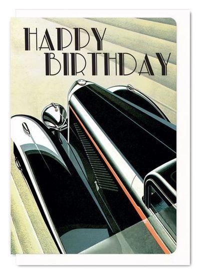 Õnnitluskaart Birthday Vintage Car