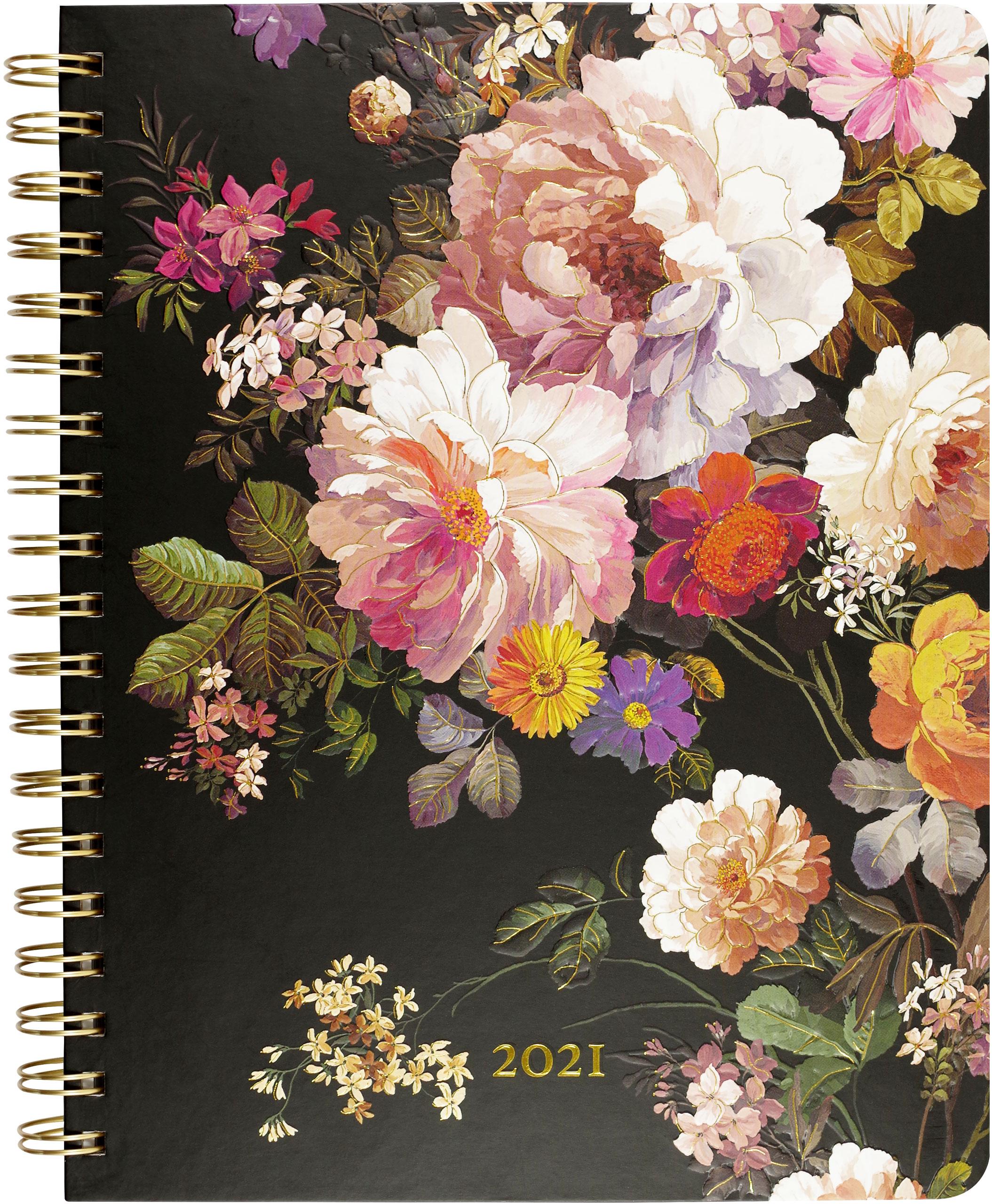 2021 Nädalaplaneerija Midnight Floral 16-Months