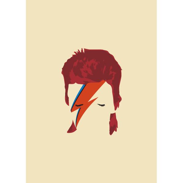 Õnnitluskaart Pop-Art: David Bowie