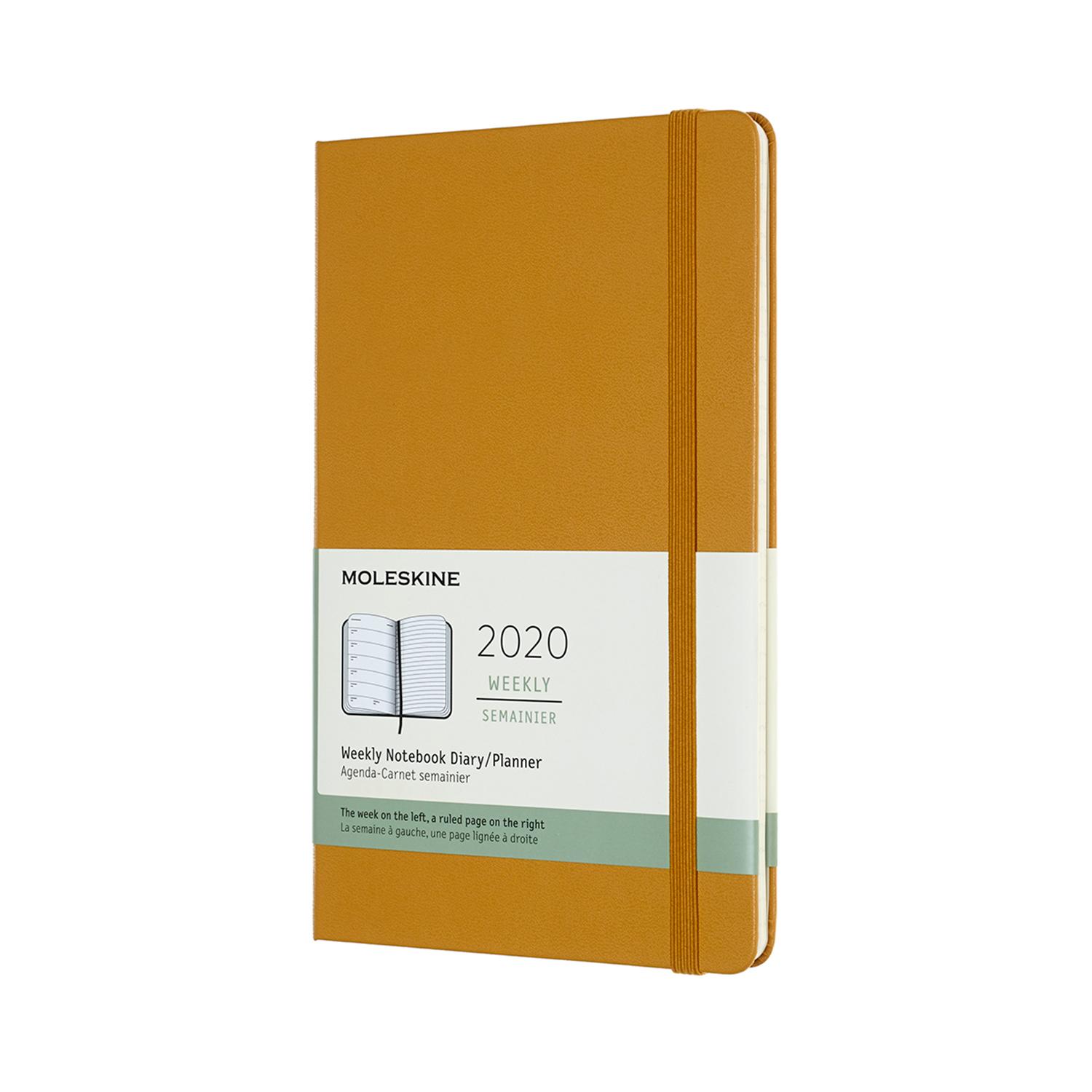 2020 Moleskine 12M Weekly Notebook Large Ripe Yellow Hard Cover