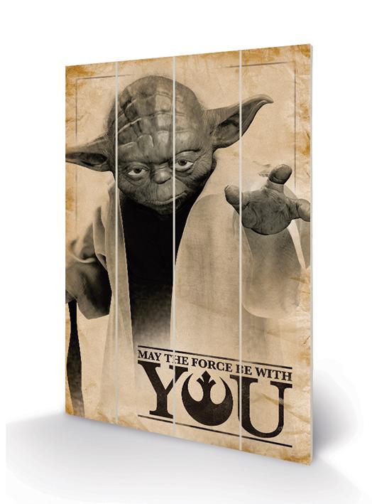 PUIDUST SEINAPILT STAR WARS (YODA, MAY THE FORCE BE WITH YOU), 40X59CM