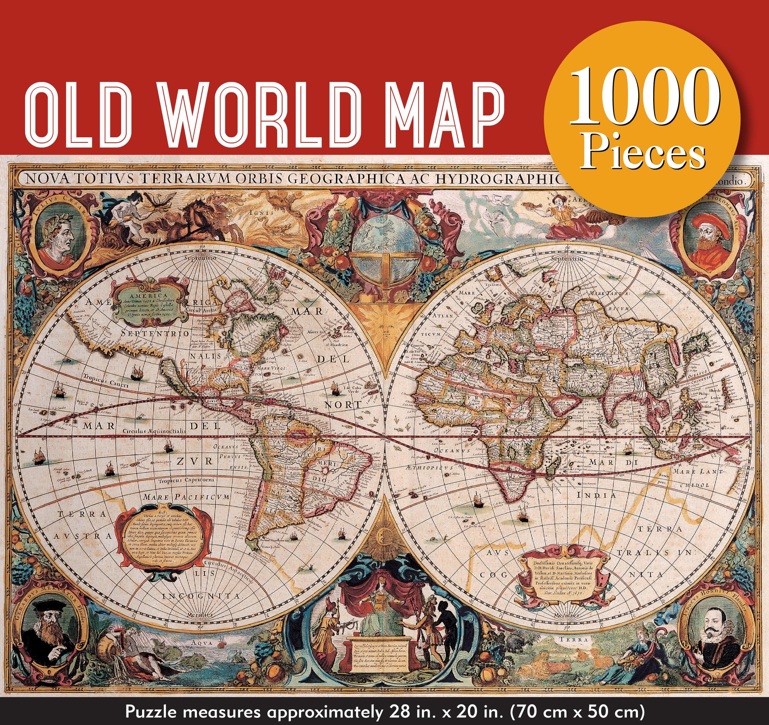 PUSLE OLD WORLD MAP, 1000TK