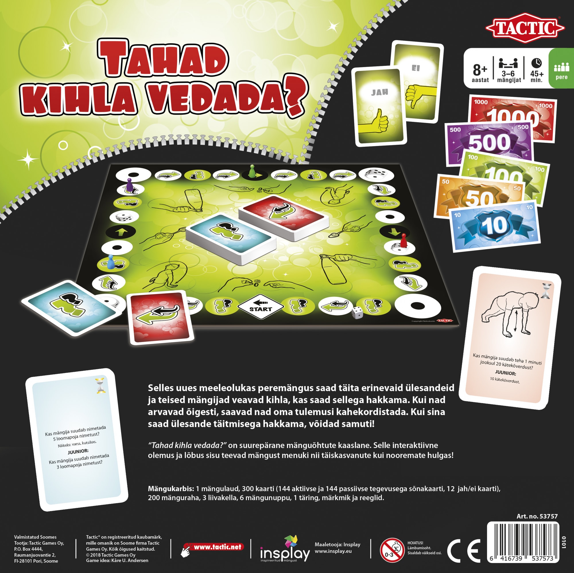 LAUAMÄNG TAHAD KIHLA VEDADA?