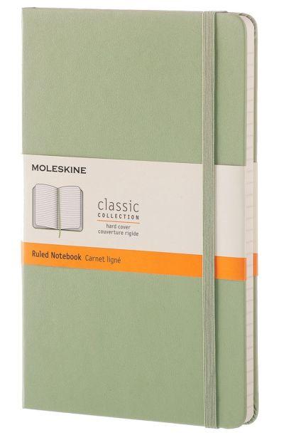 Moleskine Notebook Large Ruled Willow Green Hard Cover