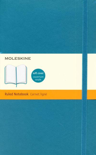 Moleskine Notebook Large Ruled Underwater Blue SofT COVER