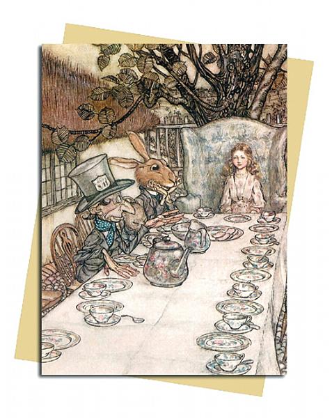 Õnnitluskaart Alice in Wonderland (Arthur Rackham)