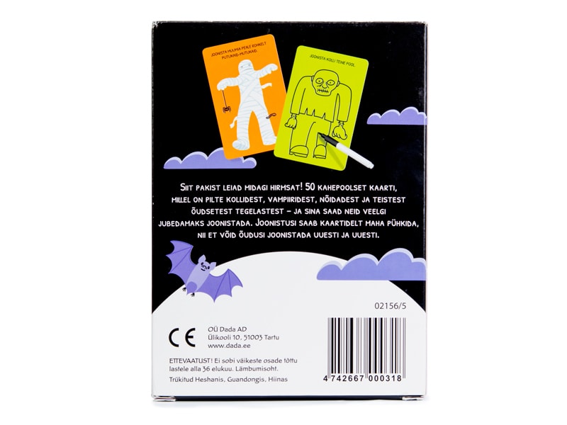 TEGEVUSKAARDID 50 LOOVAT JOONISTUSKAARTI. KOLLID,NÕIAD, VAMPIIRID