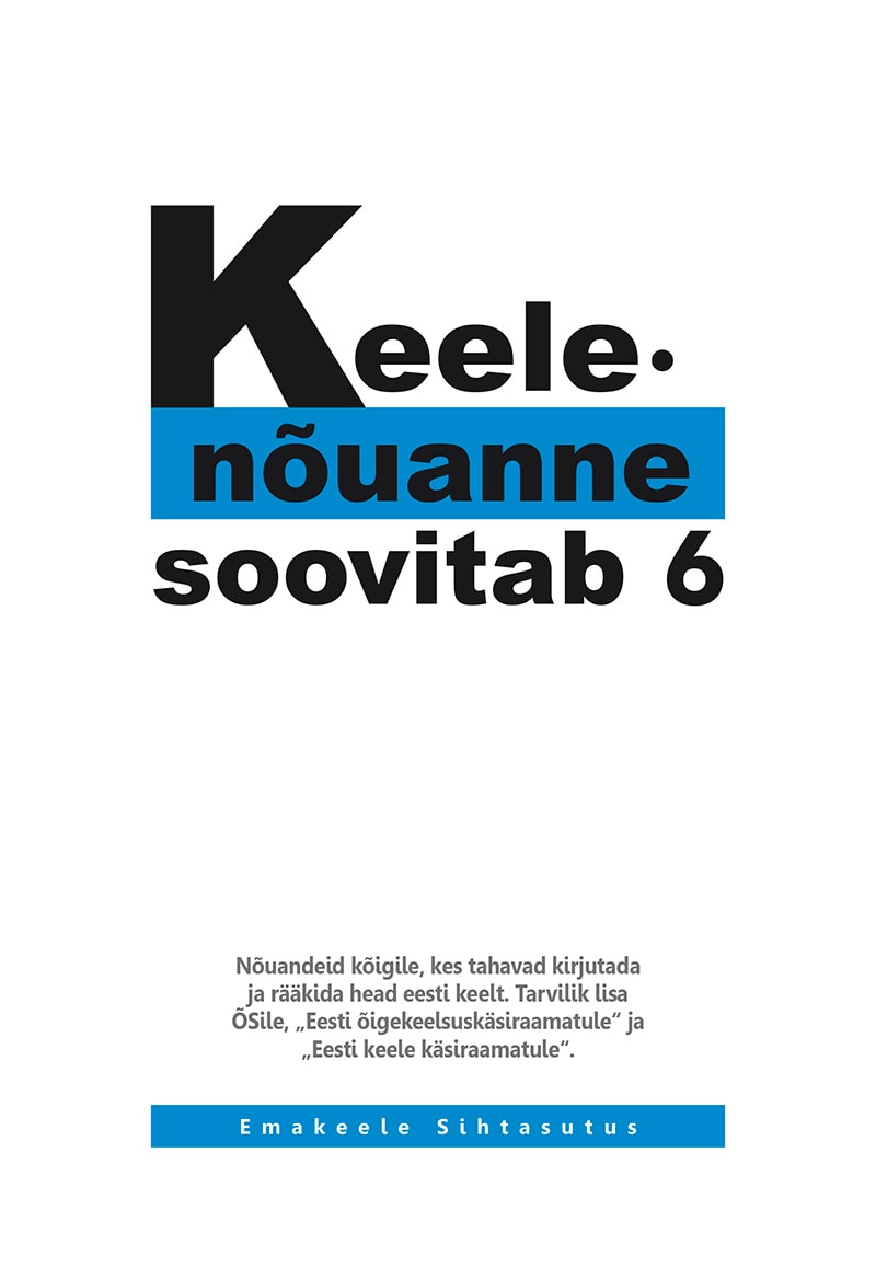 KEELENÕUANNE SOOVITAB 6