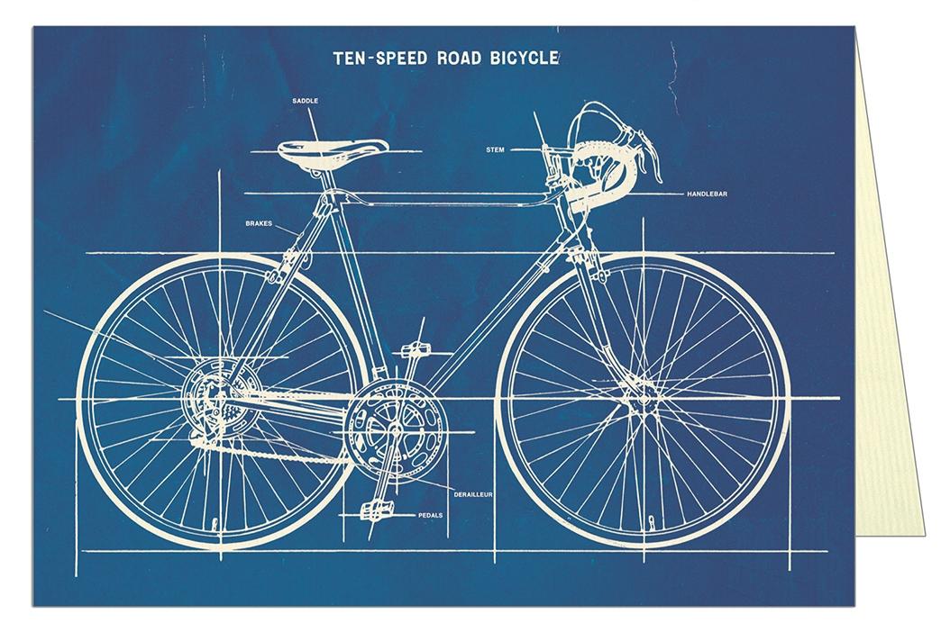 Õnnitluskaart Bicycle Blueprint