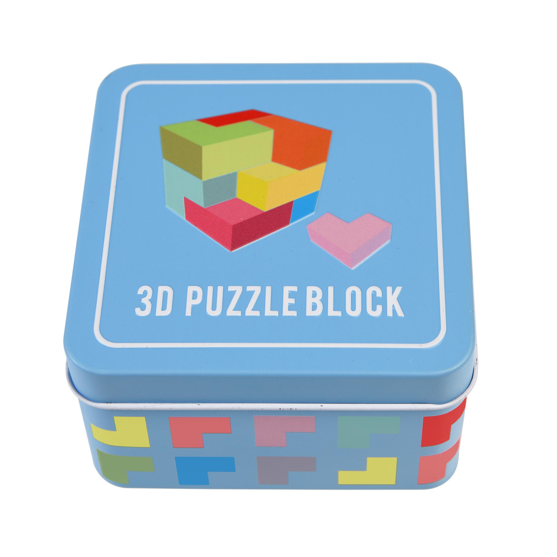 3D PUSLE PUIDUST PUZZLE BLOCK, 9TK