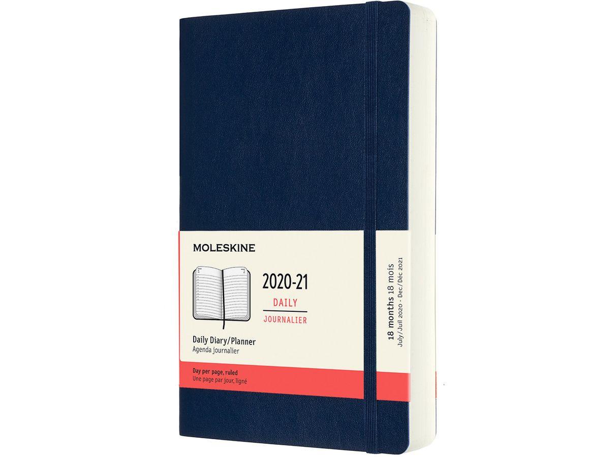 Moleskine 2020-21 18M Daily Notebook Large SapphirE BLUE