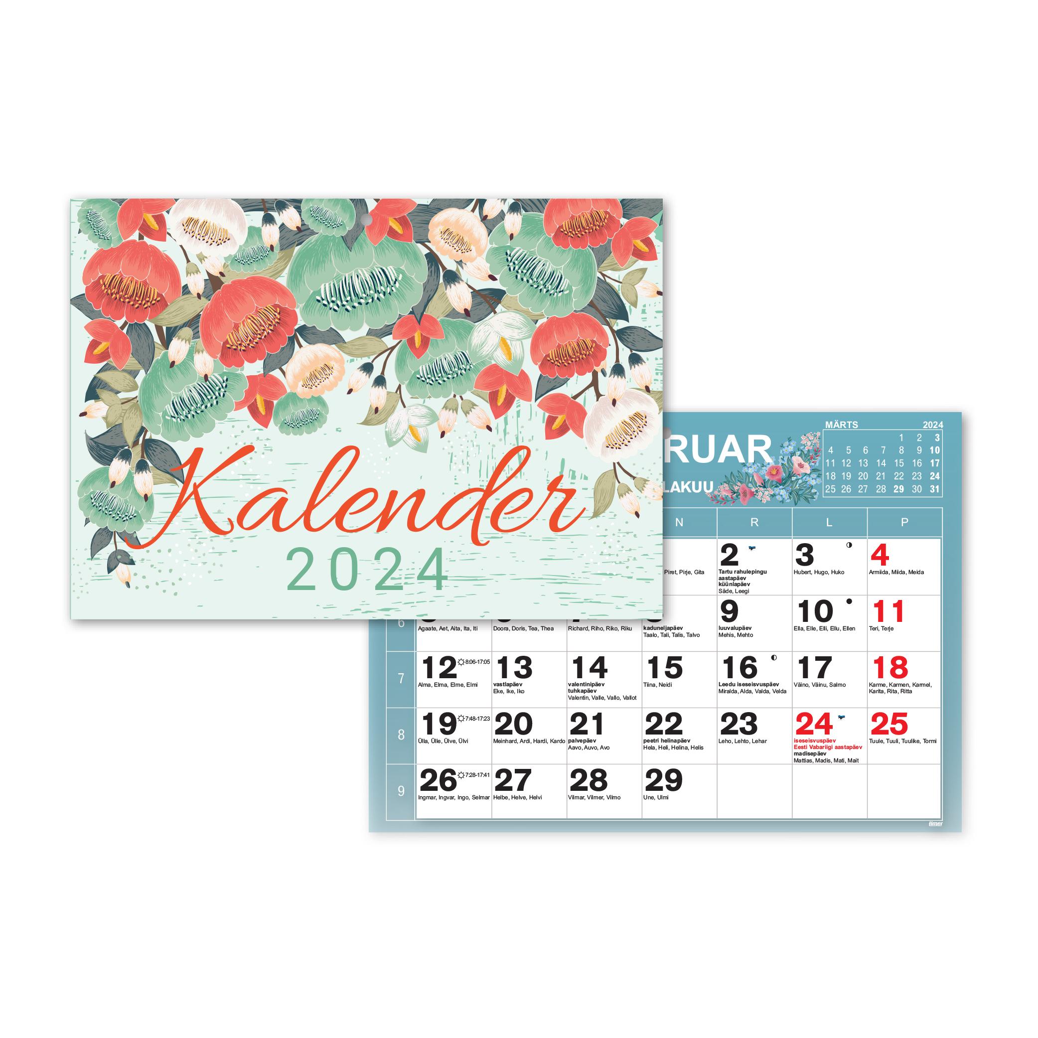 Kalender color b5 2024