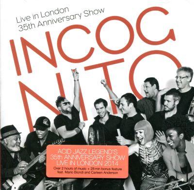 INCOGNITO - LIVE IN LONDON - 35TH ANNIVERSARY (2015) 2CD