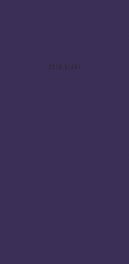 2019 Kalendermärkmik Slim Purple Soft Touch