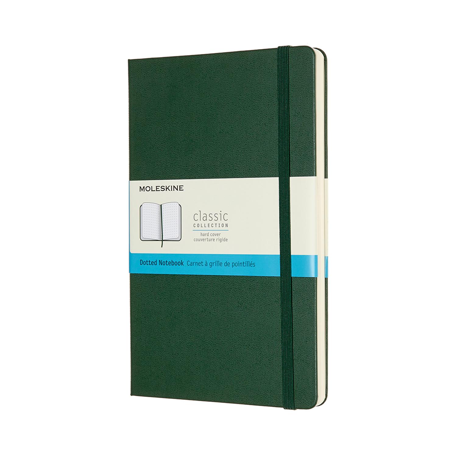 Moleskine Notebook Large Dotted Myrtle Green HardcD COVER