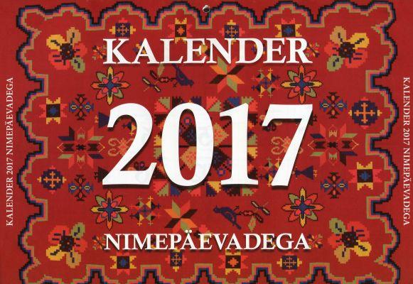 KALENDER NIMEPÄEVADEGA 2017