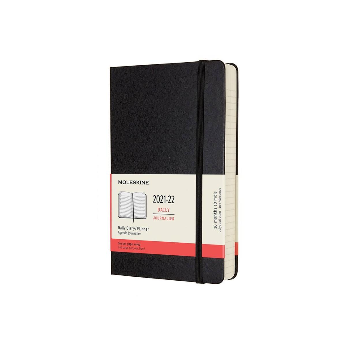Moleskine 18M (07.21-2022) Daily Notebook Large BlACK