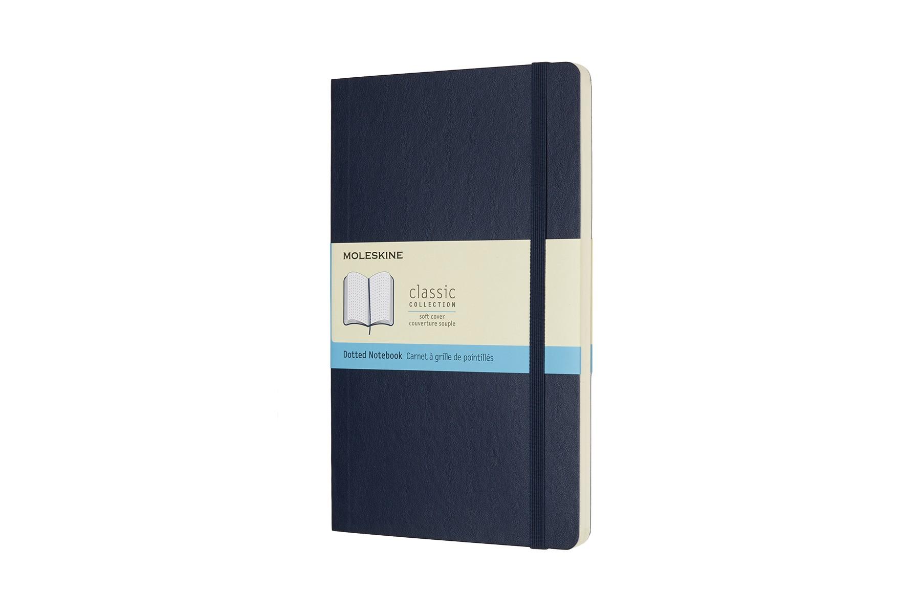Moleskine Notebook Large Dotted, Sapphire Blue