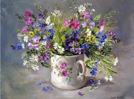 Õnnitluskaart Wild Flowers in The Victorian Mug