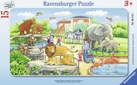 Ravensburger väike plaatpusle 15 tk Reis loomaaeda